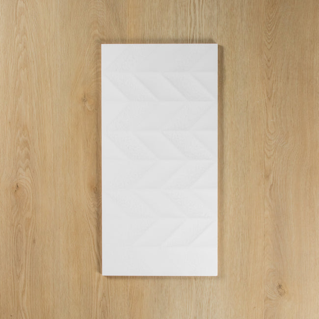 Chevron White Matte