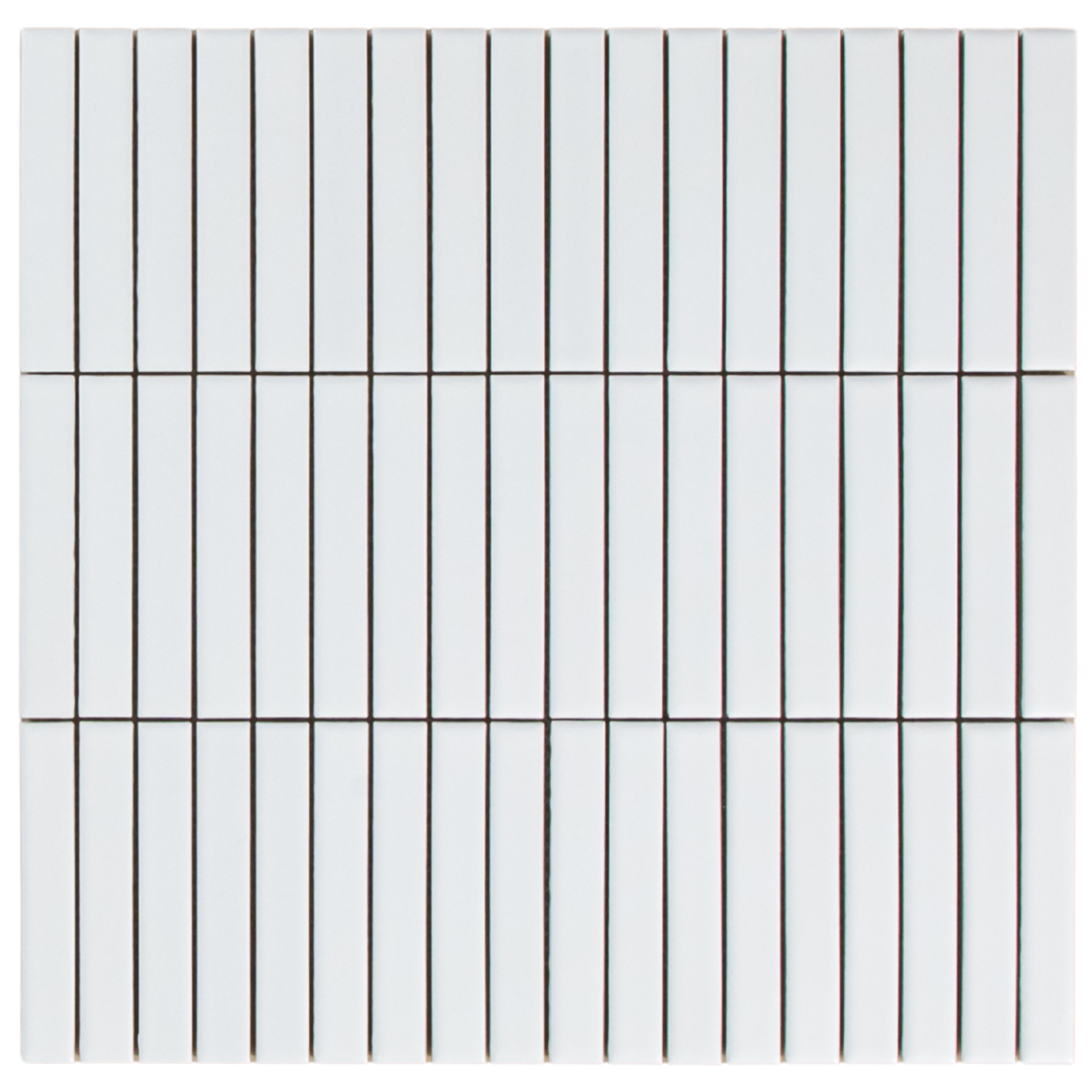 White Satin Porcelain Kit Kat Mosaic