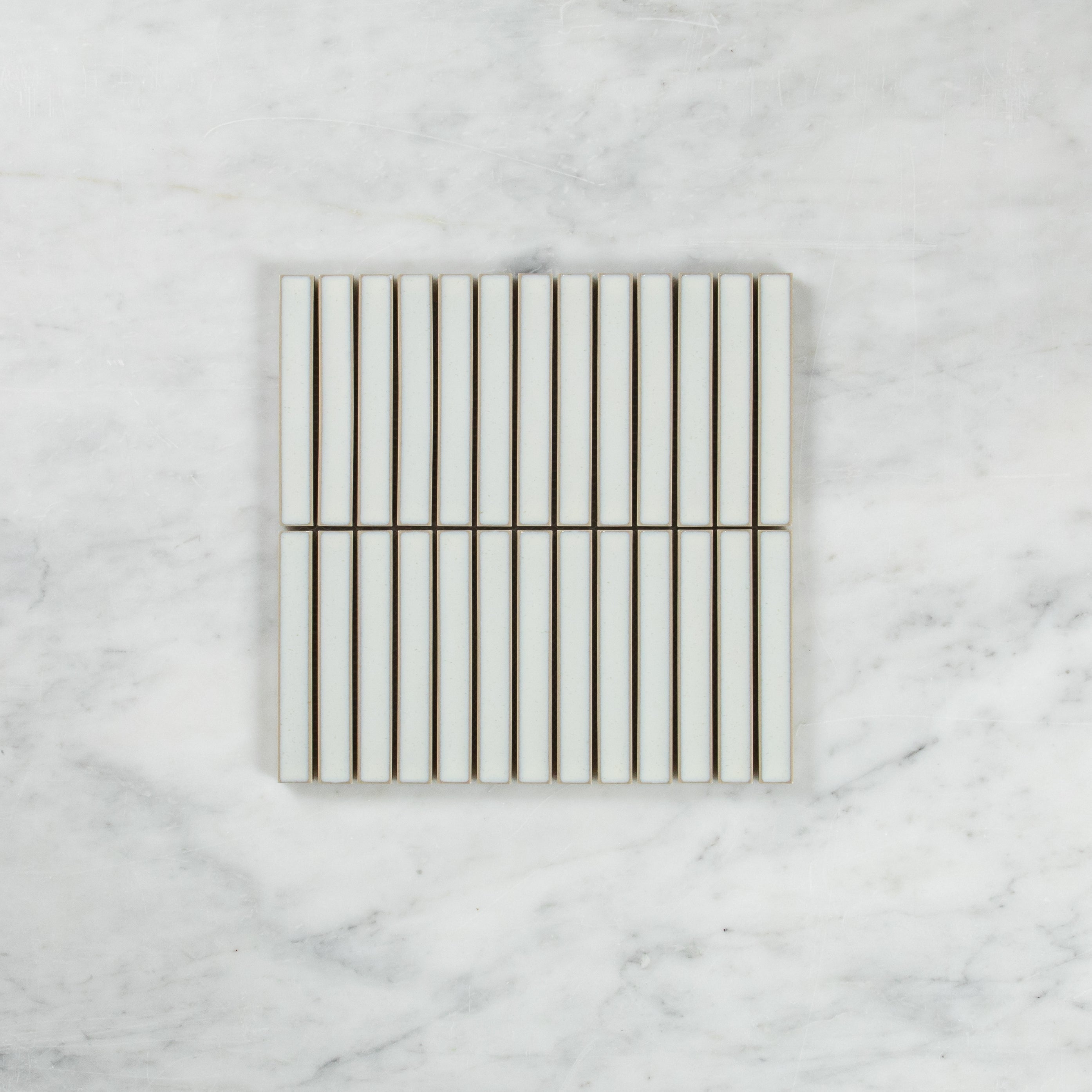 Clovelly Antique White Gloss Concave Kit Kat Mosaic