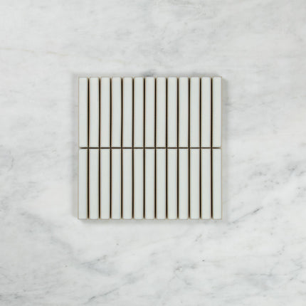 Clovelly Antique White Gloss Concave Kit Kat Mosaic