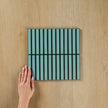 Clovelly Antique Light Green Gloss Concave Kit Kat Mosaic Mosaic
