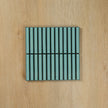 Clovelly Antique Light Green Gloss Concave Kit Kat Mosaic Mosaic