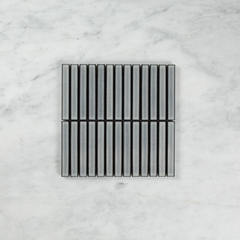 Clovelly Antique Grey Gloss Concave Kit Kat Mosaic