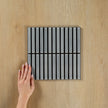 Clovelly Antique Grey Gloss Concave Kit Kat Mosaic