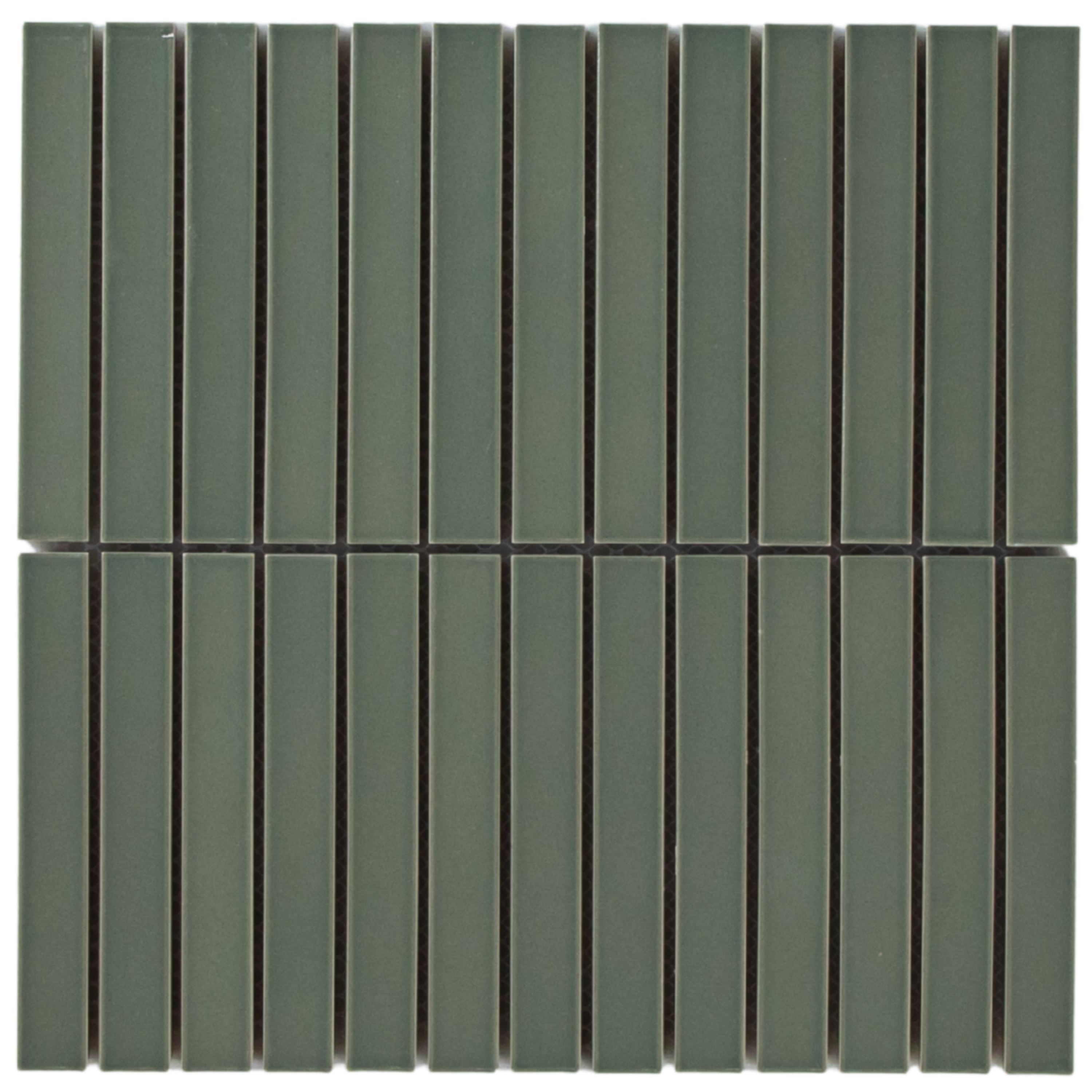 Clovelly Pearl Olive Matte Concave Kit Kat Mosaic