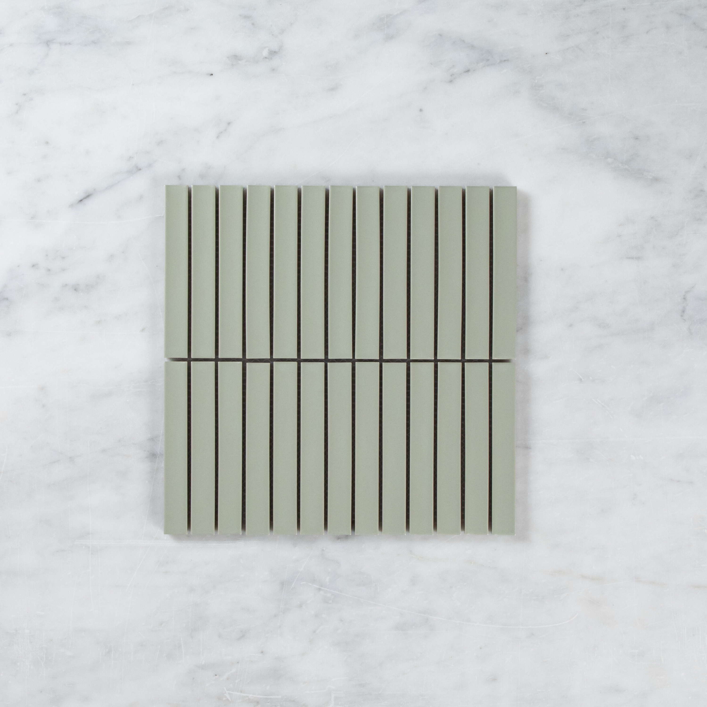 Clovelly Pearl Sage Matte Concave Kit Kat Mosaic