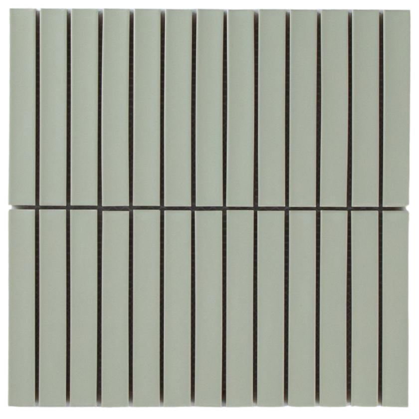 Clovelly Pearl Sage Matte Concave Kit Kat Mosaic