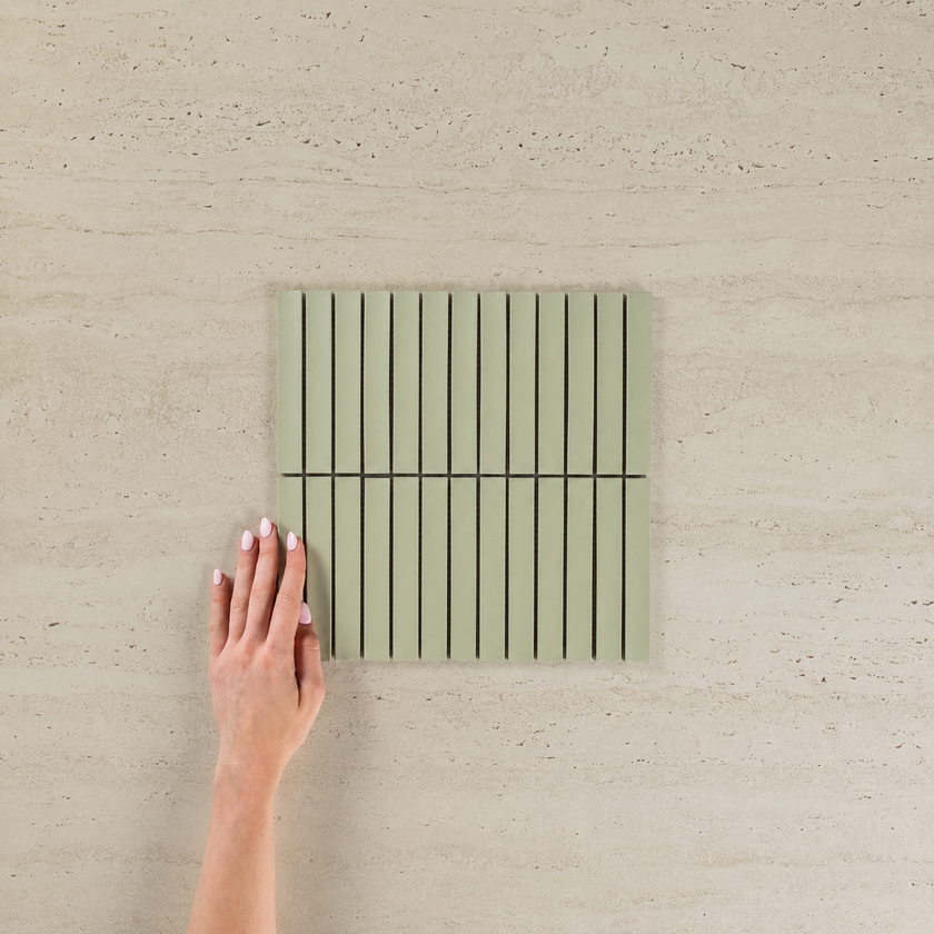 Travertine Stone Grigio + Clovelly Pearl Sage Kit Kat
