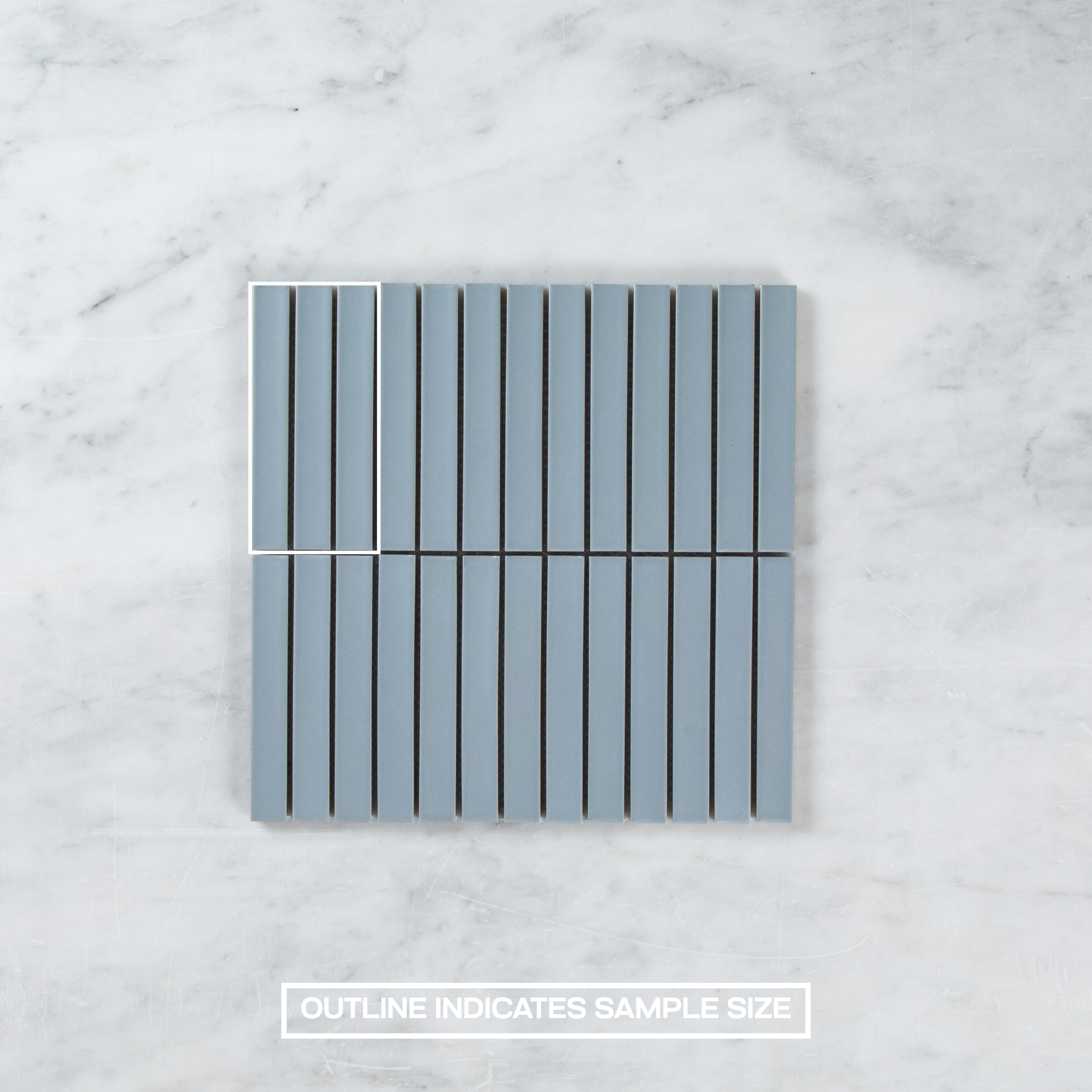 Clovelly Pearl Saphire Matte Concave Kit Kat Mosaic