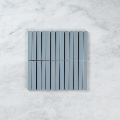 Clovelly Pearl Saphire Matte Concave Kit Kat Mosaic