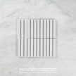 Clovelly Snow White Matte Concave Kit Kat Mosaic