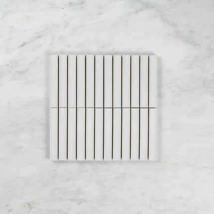 Clovelly Snow White Gloss Concave Kit Kat Mosaic