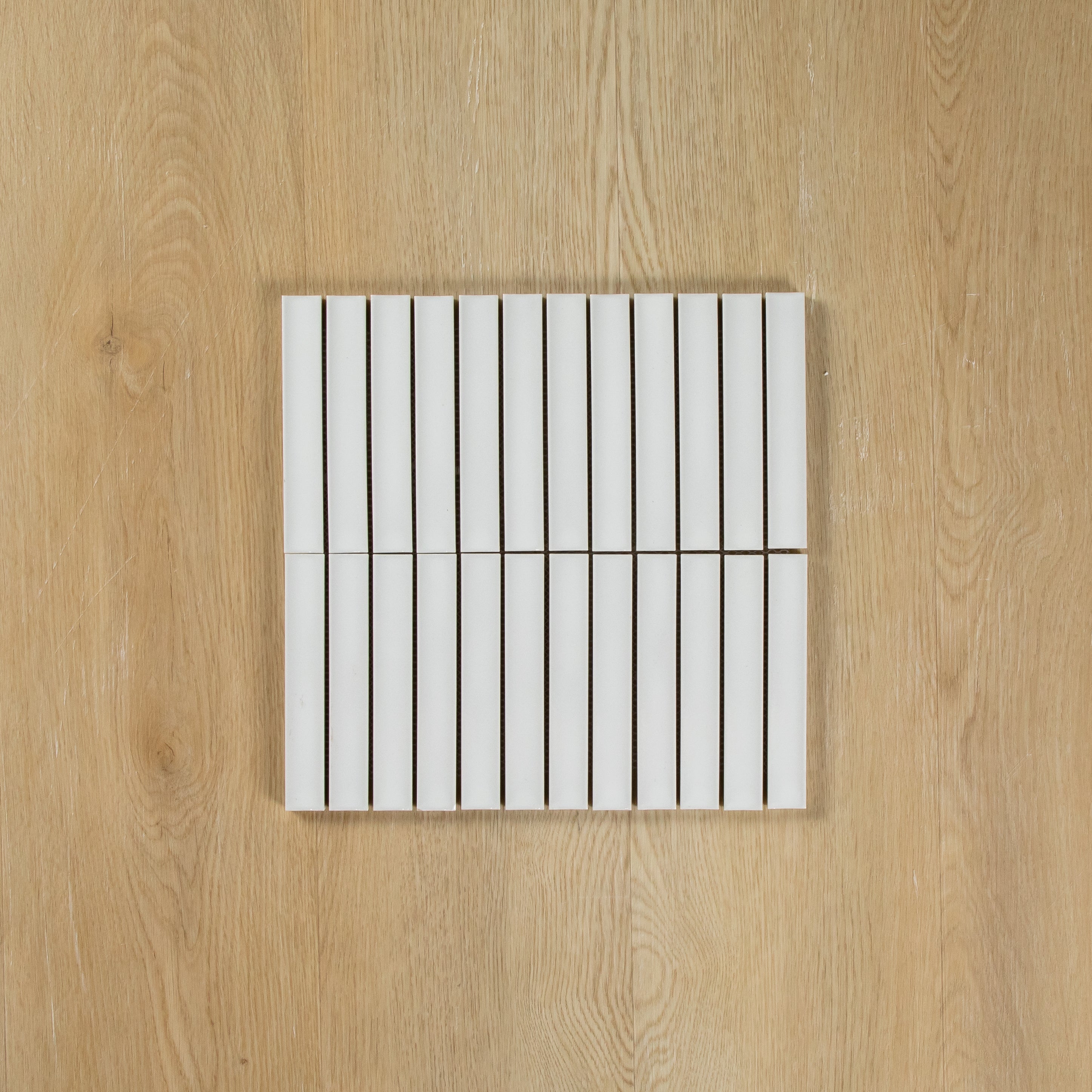 Clovelly Snow White Matte Concave Kit Kat Mosaic