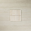Concave Limestone Ivory Mosaic