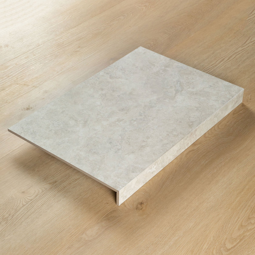 Travertine Stone Silver Drop Face Coping