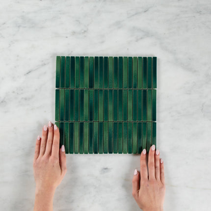 Cottesloe Antique Forrest Green Kit Kat Mosaic