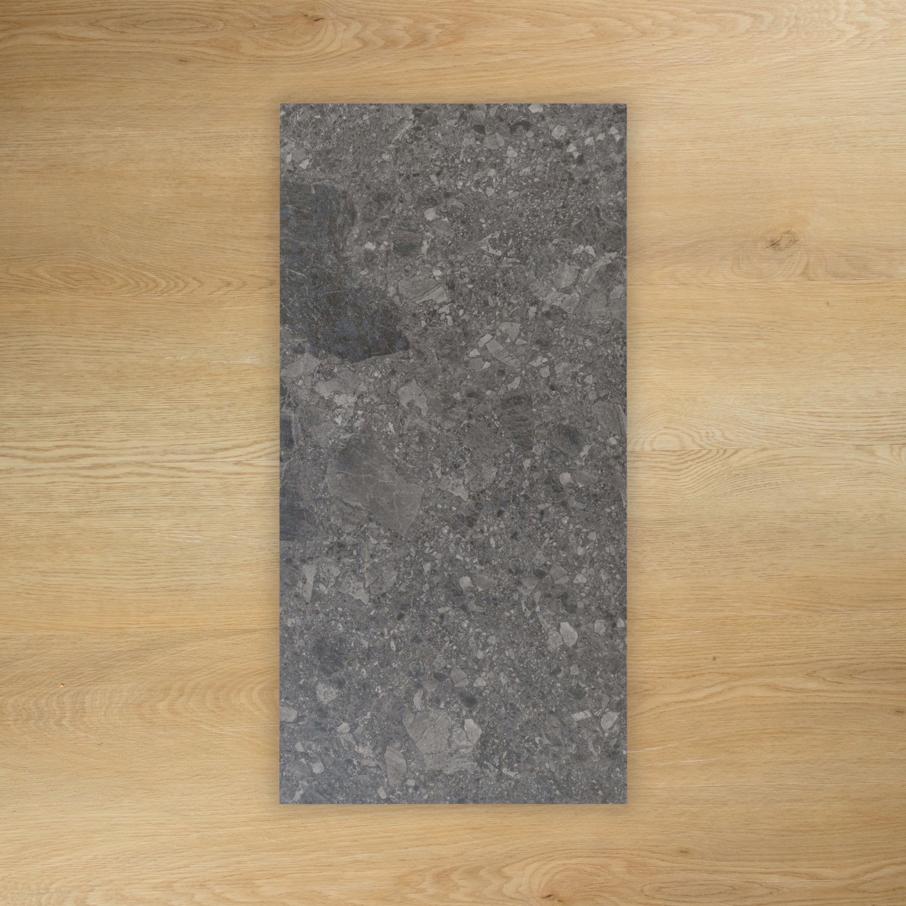 Breccia Dark Grey In Out