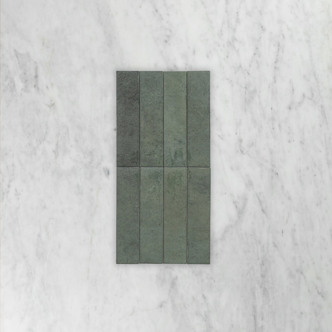 Bricks Green Glossy Subway