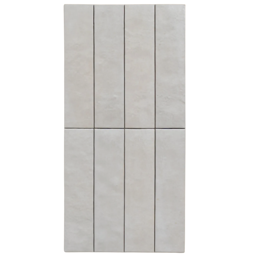 Bricks Off White Glossy Subway