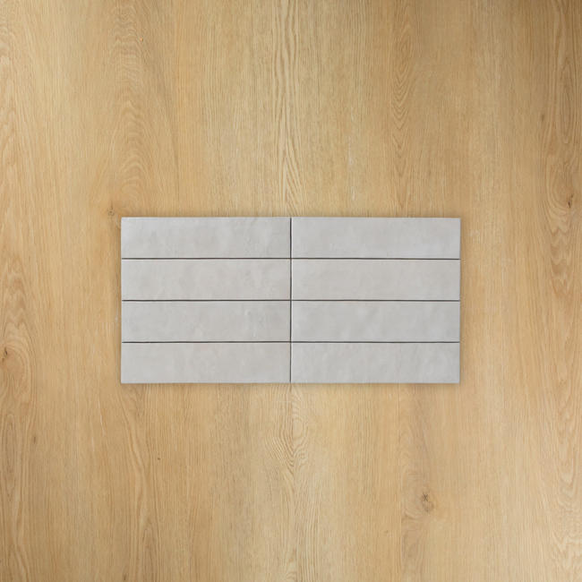 Bricks Off White Matte Subway