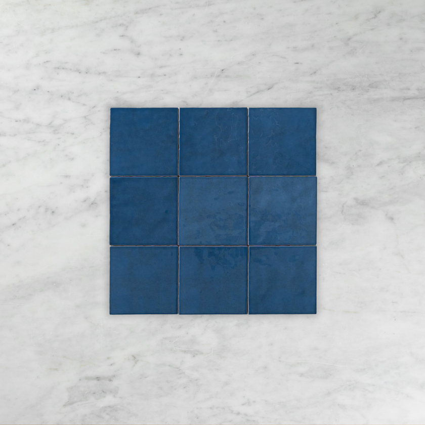 Casablanca Navy Blue Gloss Square