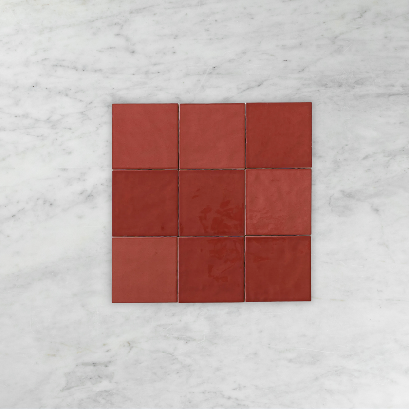 Casablanca Red Gloss Square