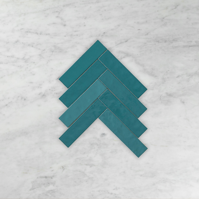 Casablanca Turquoise Blue Gloss Subway