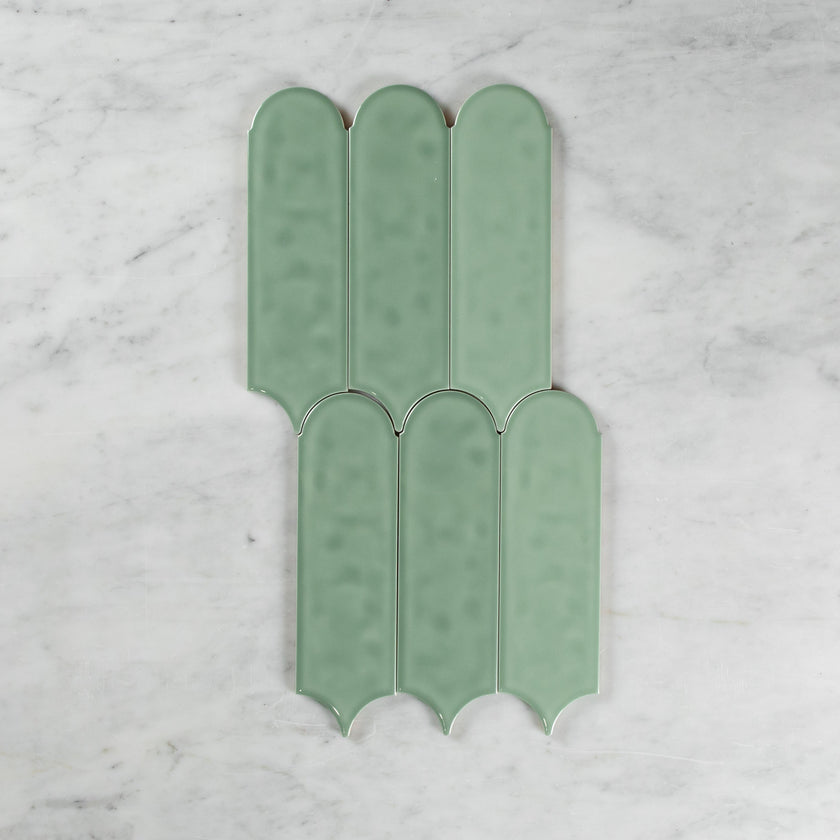 Flemmington Feather Light Green Ripple Gloss