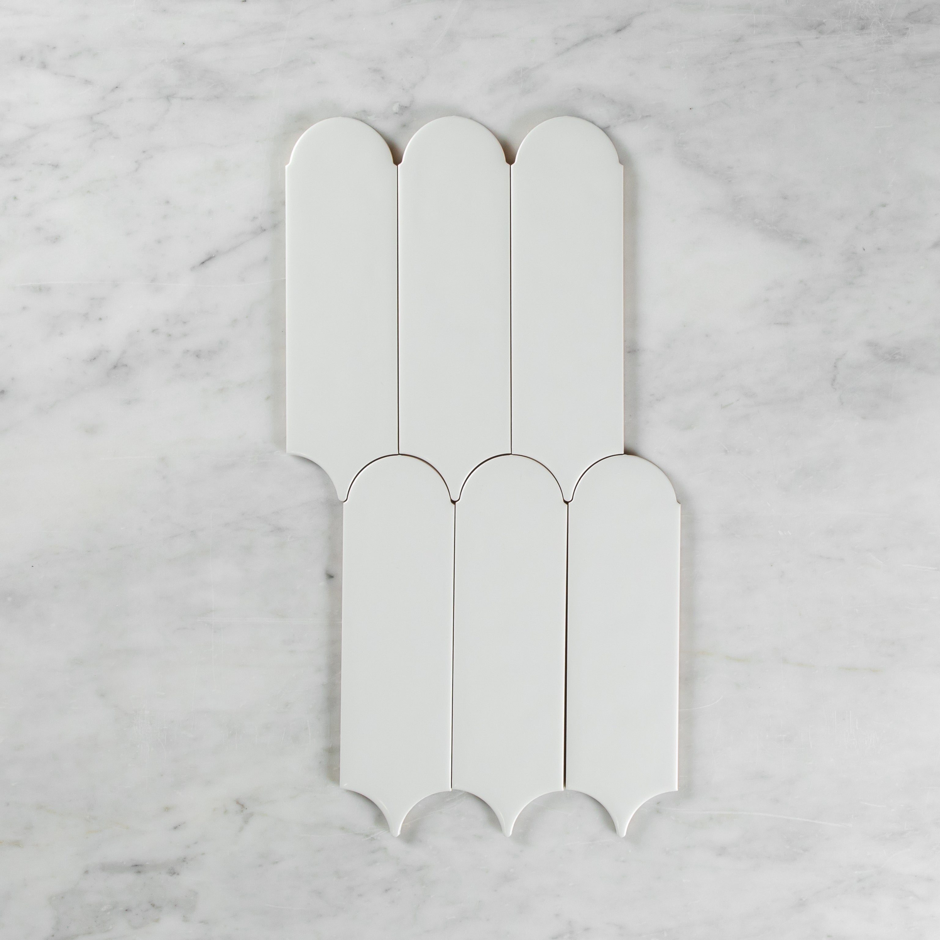 Flemmington Feather White Ripple Matte