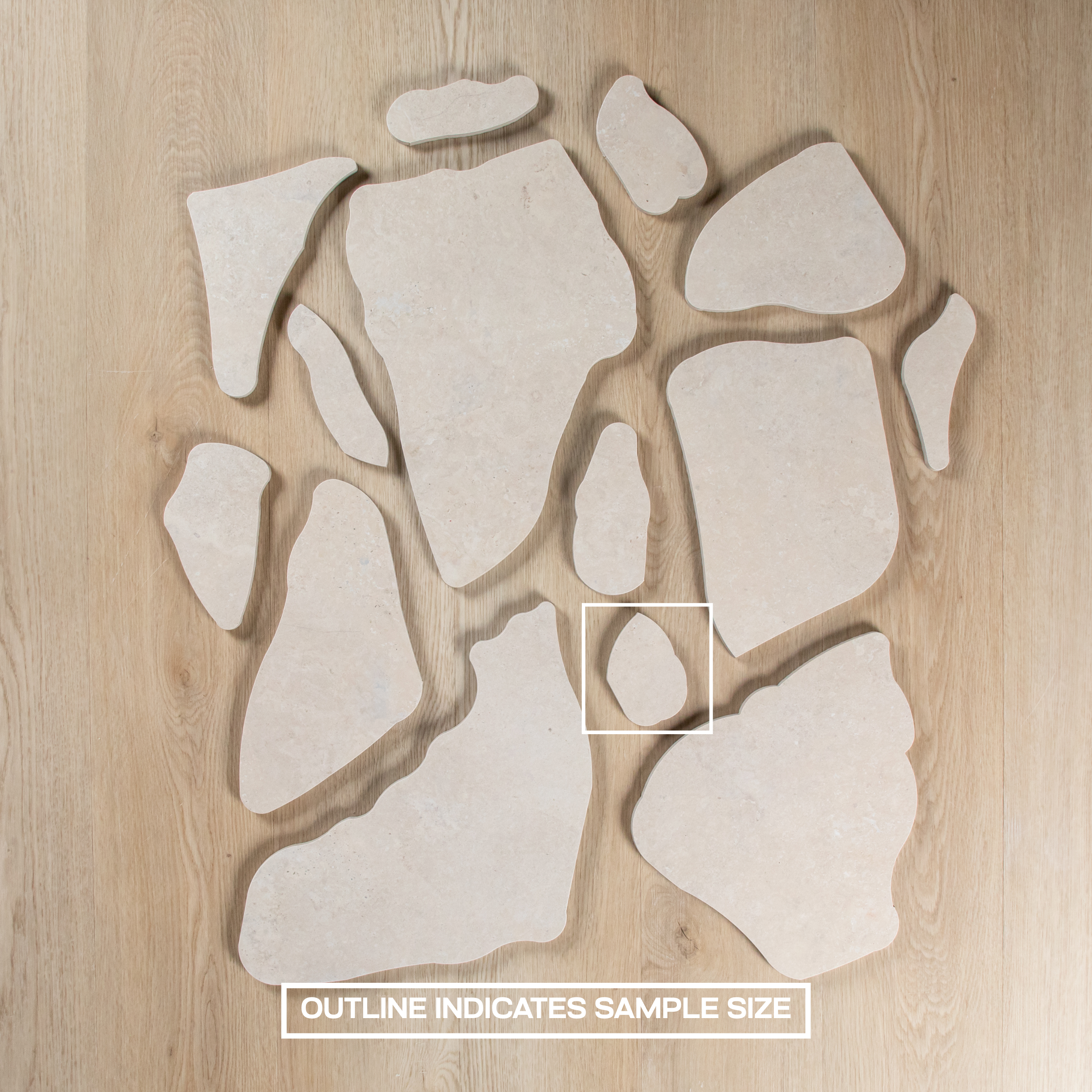 French Stone Beige Crazy Pave