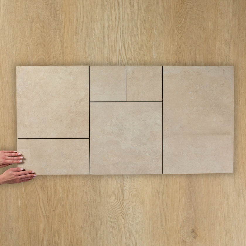 French Stone Beige French Pattern In Out