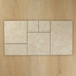 Travertine Stone Ivory French Pattern