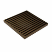 115 x 115 Grate Top Floor Drain Copper With Puddle Flange 80mm