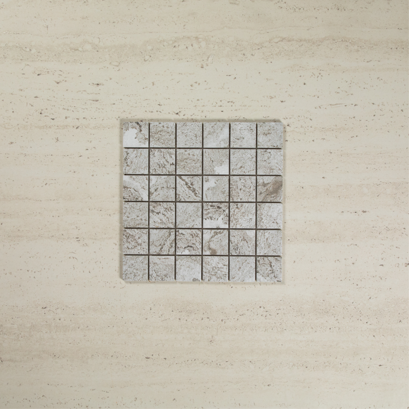 Hammond Light Grey Structured Mosaic