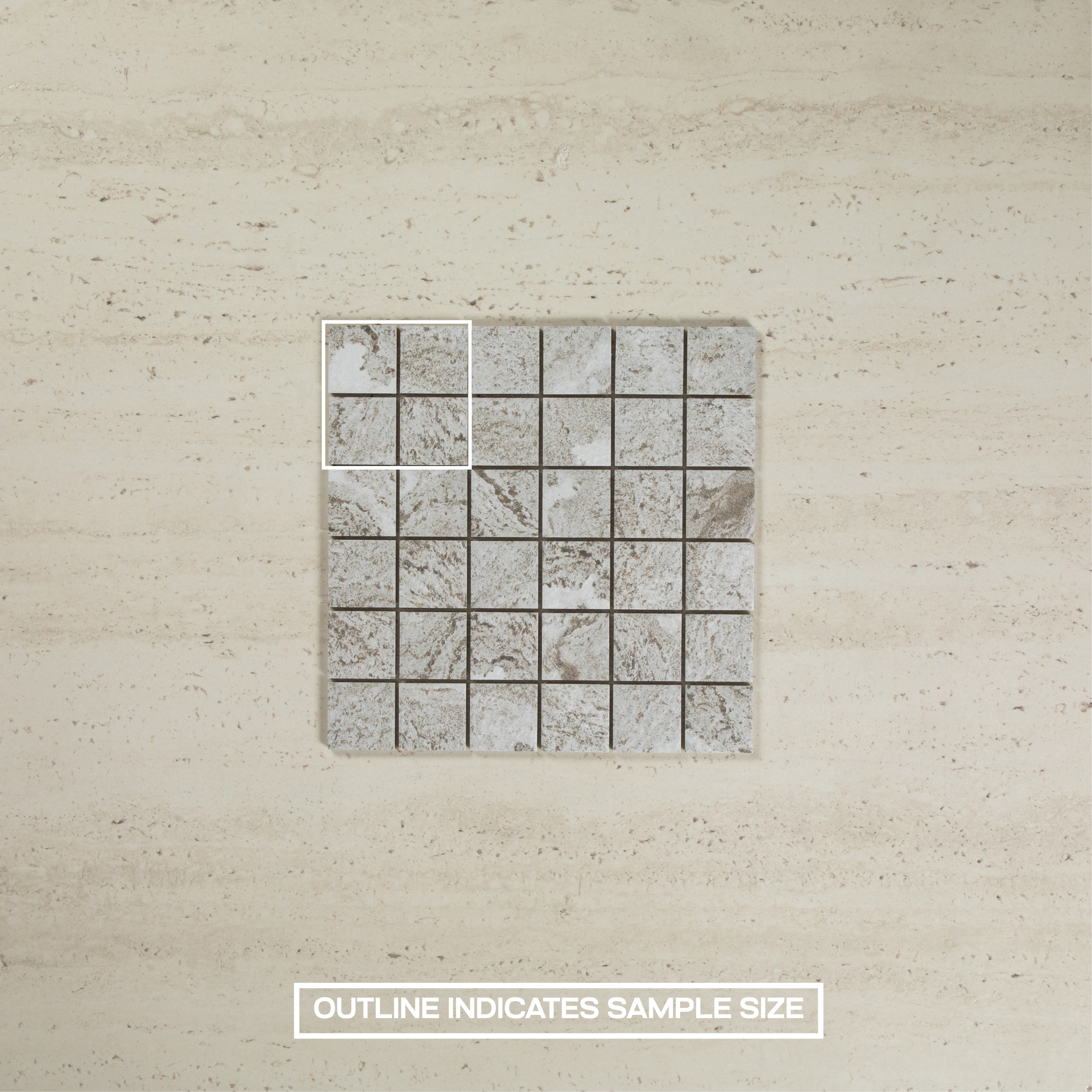 Hammond Light Grey Structured Mosaic