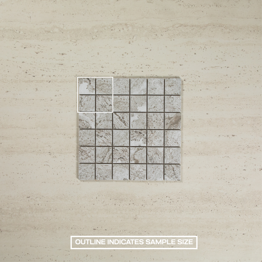 Hammond Light Grey Structured Mosaic