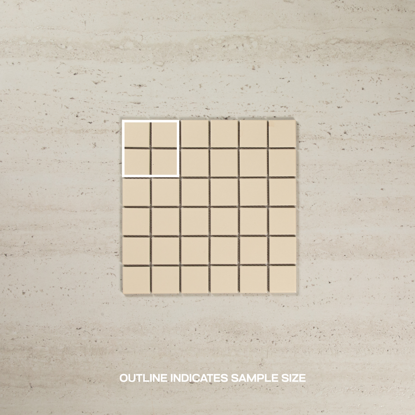 Ivory Cream Matte 48 x 48 Mosaic