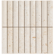 Concave Limestone Ivory Mosaic