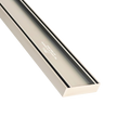 Lauxes Aluminium Brushed Nickel Slimline Tile Insert 100mm x 26mm