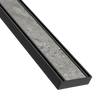 Lauxes Aluminium Celleni Midnight Slimline Tile Insert 100mm x 26mm