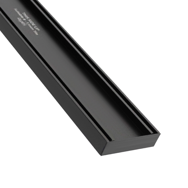 Lauxes Aluminium Celleni Midnight Slimline Tile Insert 100mm x 26mm