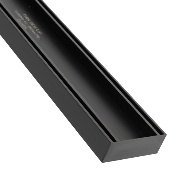 Lauxes Aluminium Celleni Midnight Slimline Tile Insert 100mm x 35mm