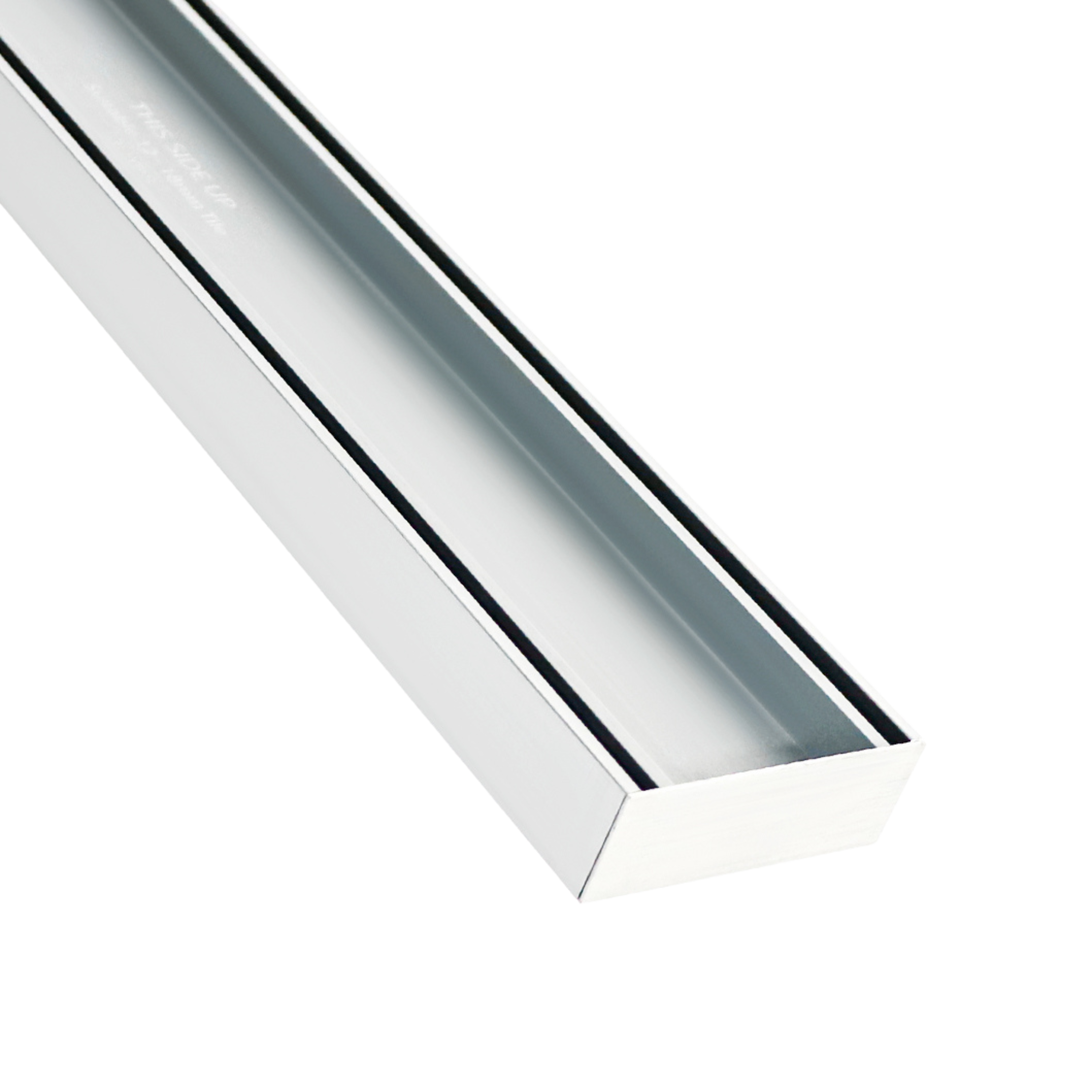 Lauxes Aluminium Celleni Silver Slimline Tile Insert 100mm x 35mm