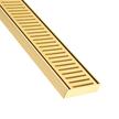 Lauxes Aluminium Matte Gold Next Gen  Floor Grate 100mm x 26mm