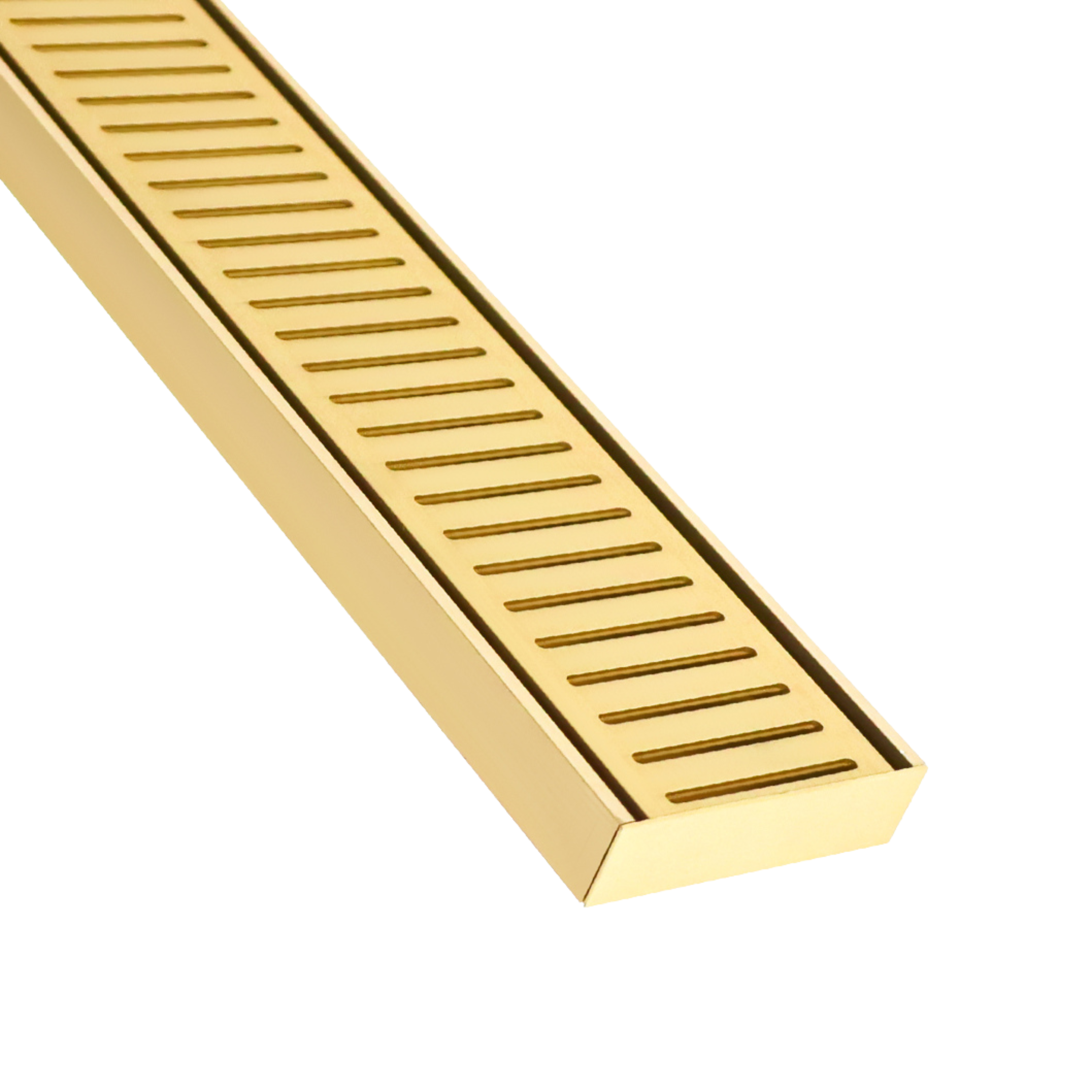 Lauxes Aluminium Matte Gold Next Gen  Floor Grate 100mm x 26mm