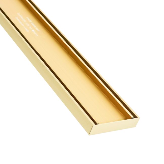 Lauxes Aluminium Matte Gold Slimline Tile Insert  100mm x 21mm