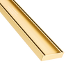 Lauxes Aluminium Matte Gold Slimline Tile Insert Grate 100mm x 26mm