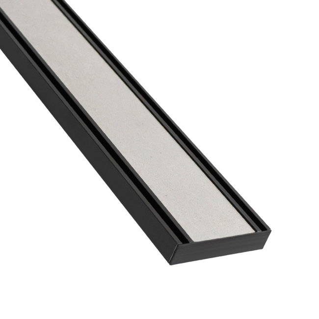 Lauxes Aluminium Midnight Slimline Tile Insert  100mm x 21mm