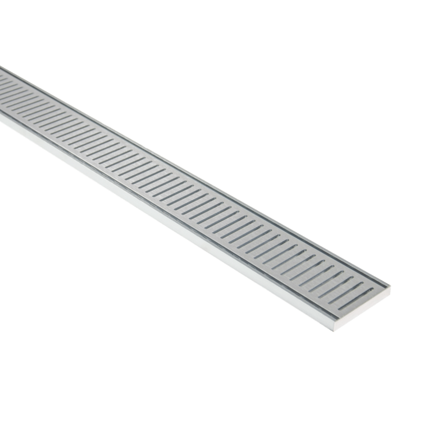 Lauxes Aluminium Silver Next Gen Floor Grate 100mm x 14mm