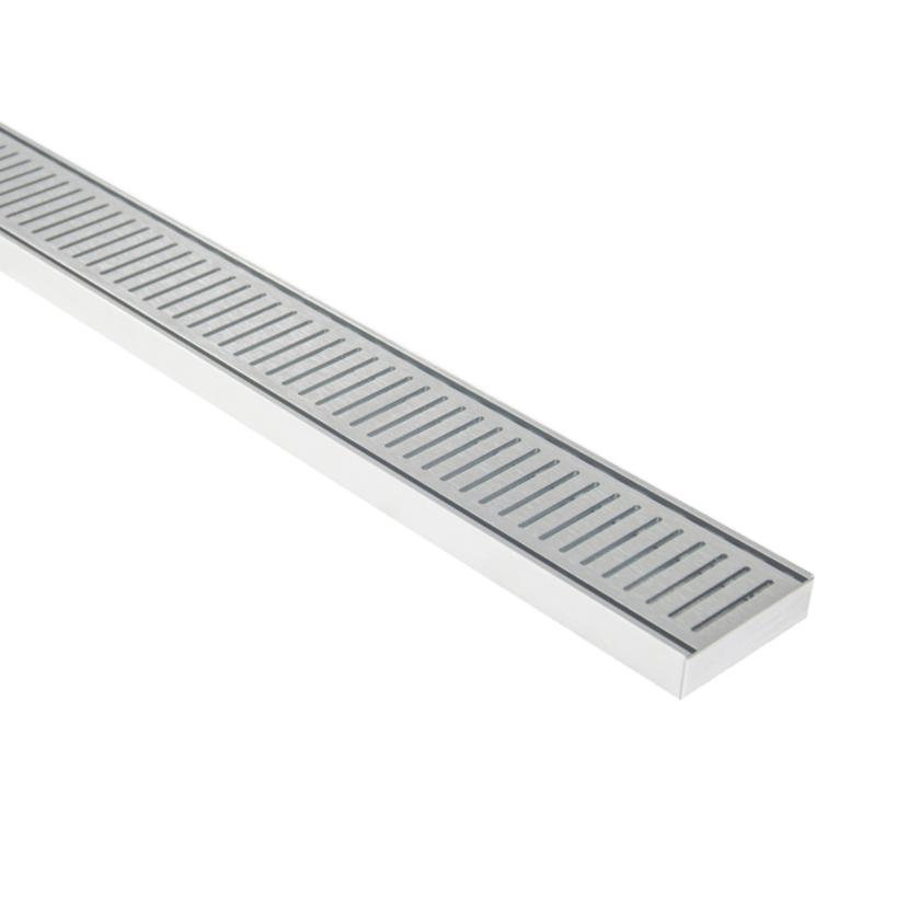 Lauxes Aluminium Silver Next Gen Floor Grate 100mm x 26mm
